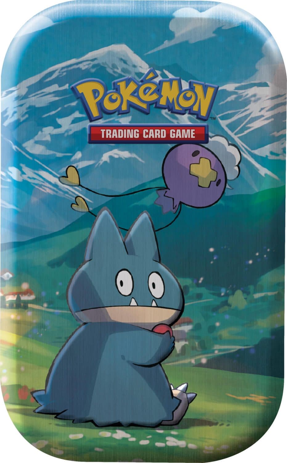 Pokémon TCG Sinnoh Stars Mini Tin with the Munchlax design, sealed tin