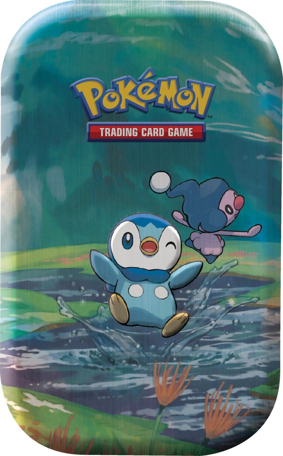 Pokémon TCG Sinnoh Stars Mini Tin with the Piplup design, sealed tin