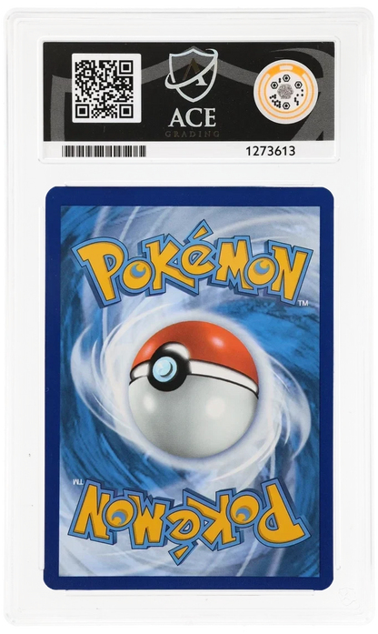 Charmander 004/165 EB Games Stamped Promo, ACE 9 Mint graded slab, reverse showing cert 1273613