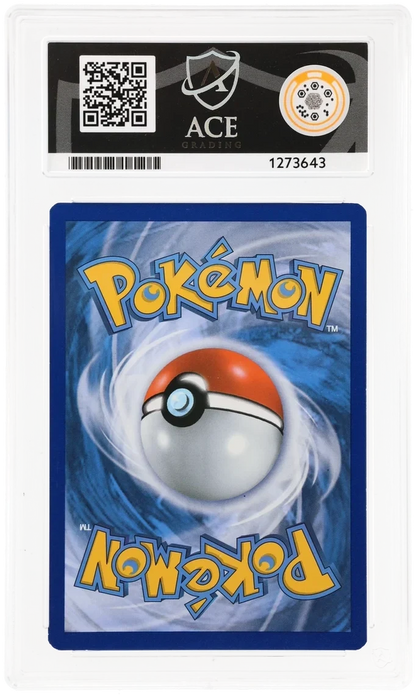 Gardevoir EX 116/114 Secret Rare, ACE 8 NM-MT graded slab, reverse showing cert 1273643