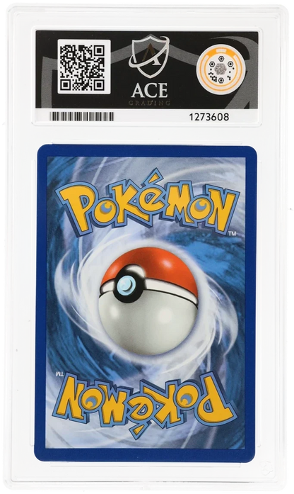 Snorlax VMAX 206/202 Secret Rare, ACE 10 Gem Mint graded slab, reverse showing cert 1273608