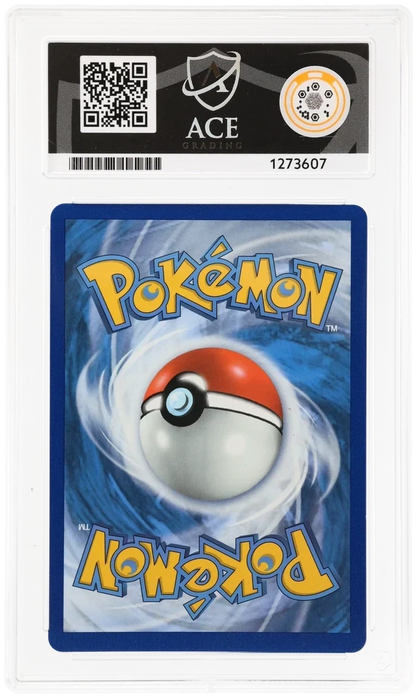 Snorlax V 197/202, ACE 9 MINT graded slab, reverse showing cert 1273607