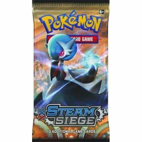 Pokémon Steam Siege booster pack with an alternative wrapper artwork design