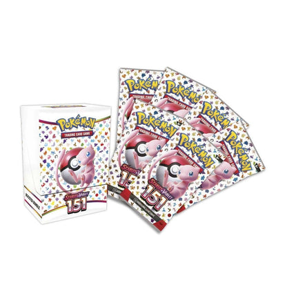 Side view of the Pokémon TCG Scarlet & Violet 151 Booster Bundle packaging