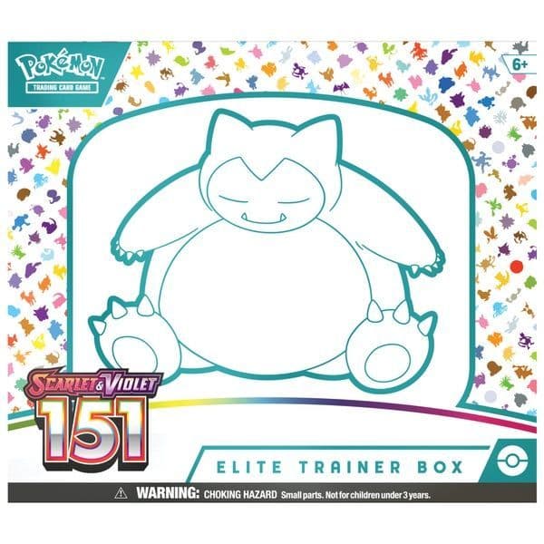 Back of the Pokémon TCG 151 Elite Trainer Box showing product information