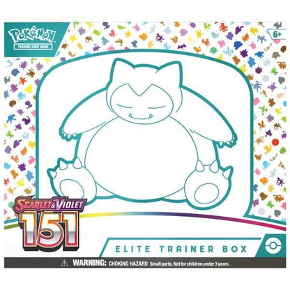 Back of the Pokémon TCG 151 Elite Trainer Box showing product information