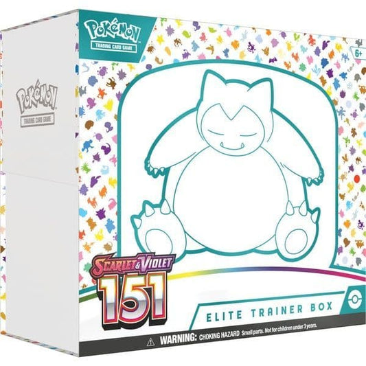 Pokémon TCG 151 Elite Trainer Box shown front-on in its sealed packaging