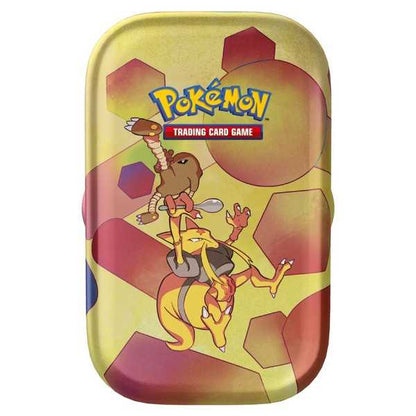 Pokémon TCG Scarlet & Violet 151 Mini Tin, a sealed collectable Pokémon tin, shown from another side