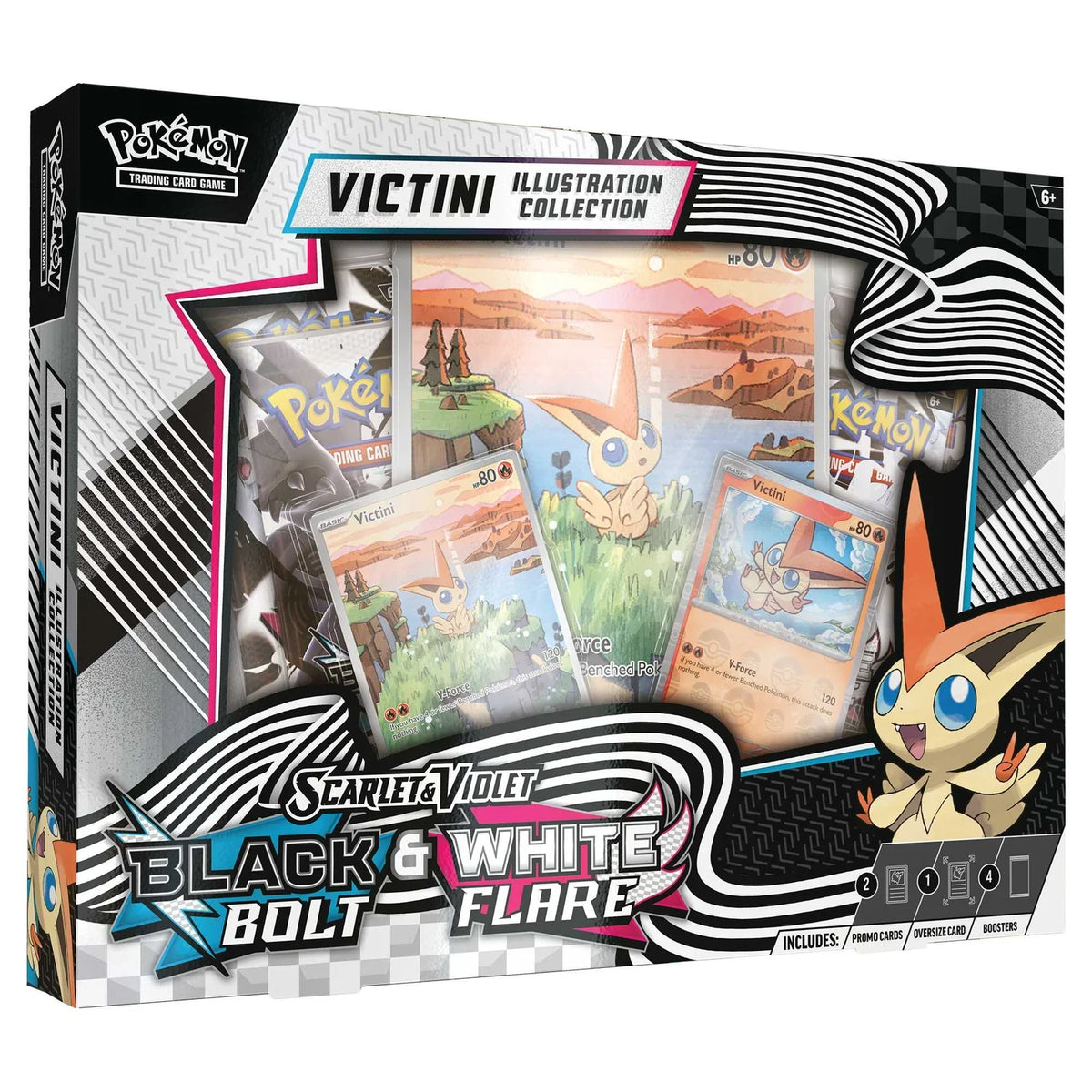 Pokémon TCG Black Bolt & White Flare Unova Victini Illustration Collection box additional product view