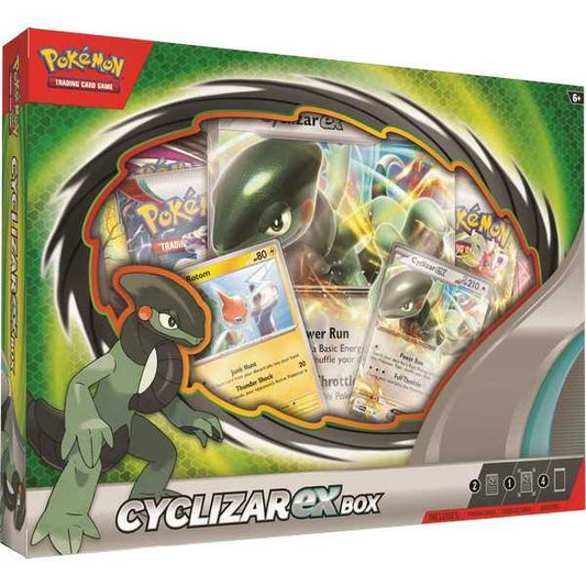 Pokémon TCG Cyclizar ex Box front of the sealed box with Cyclizar cover art