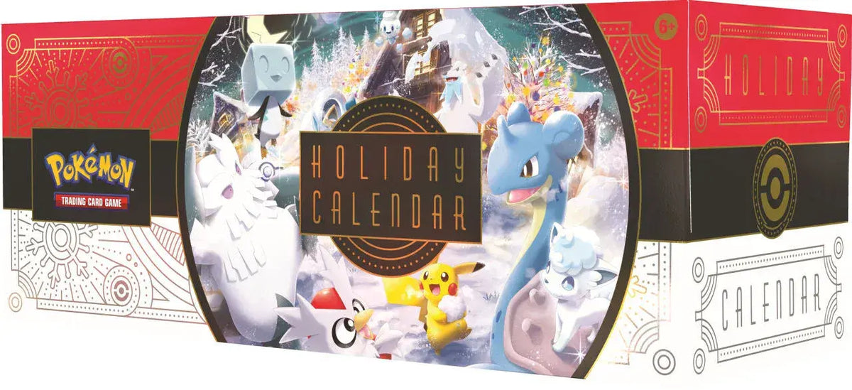 Packaging detail on the Pokémon TCG Holiday Calendar 2022 box