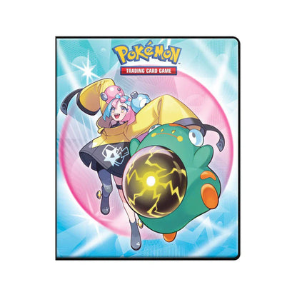 Pokémon TCG Journey Together A4 nine-pocket binder with Lillie and Iono artwork close-up packaging detail