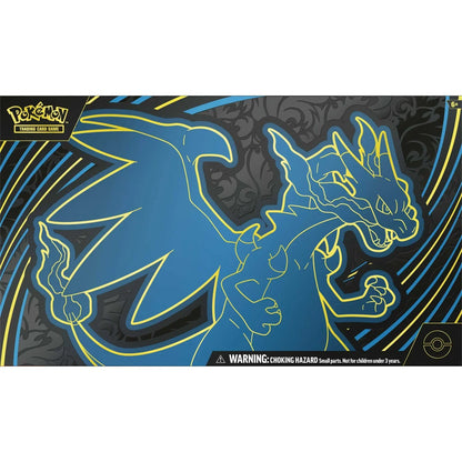 Pokémon TCG Mega Charizard Ultra-Premium Collection box shown from the reverse