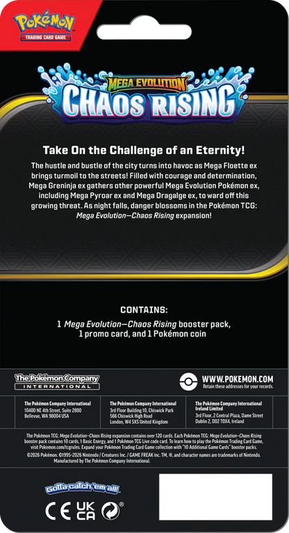 Pokémon TCG Chaos Rising check lane blister featuring Toxel artwork on the packaging