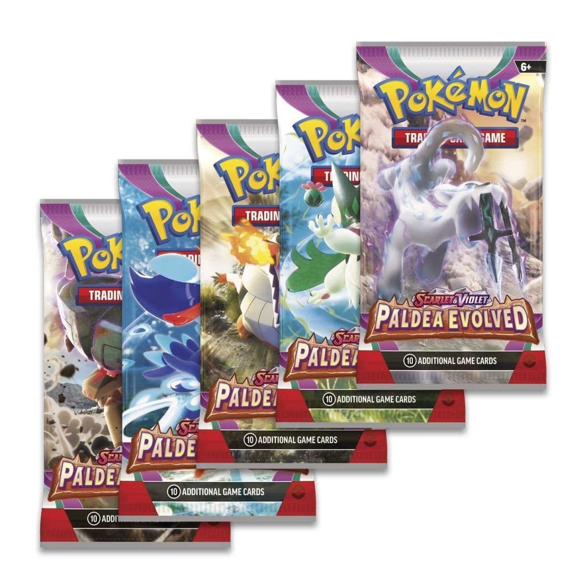 Packaging detail from the Pokémon TCG Paldea Evolved booster box