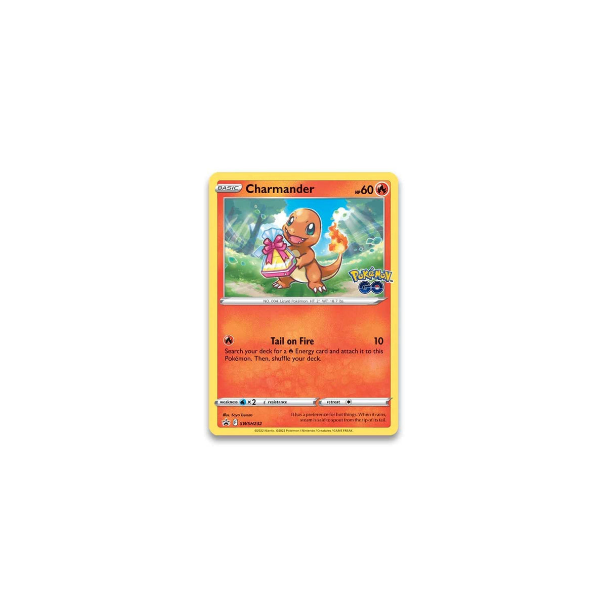 Pokémon TCG Pokémon GO Pin Collection featuring Charmander shown from an alternate angle