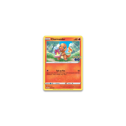 Pokémon TCG Pokémon GO Pin Collection featuring Charmander shown from an alternate angle
