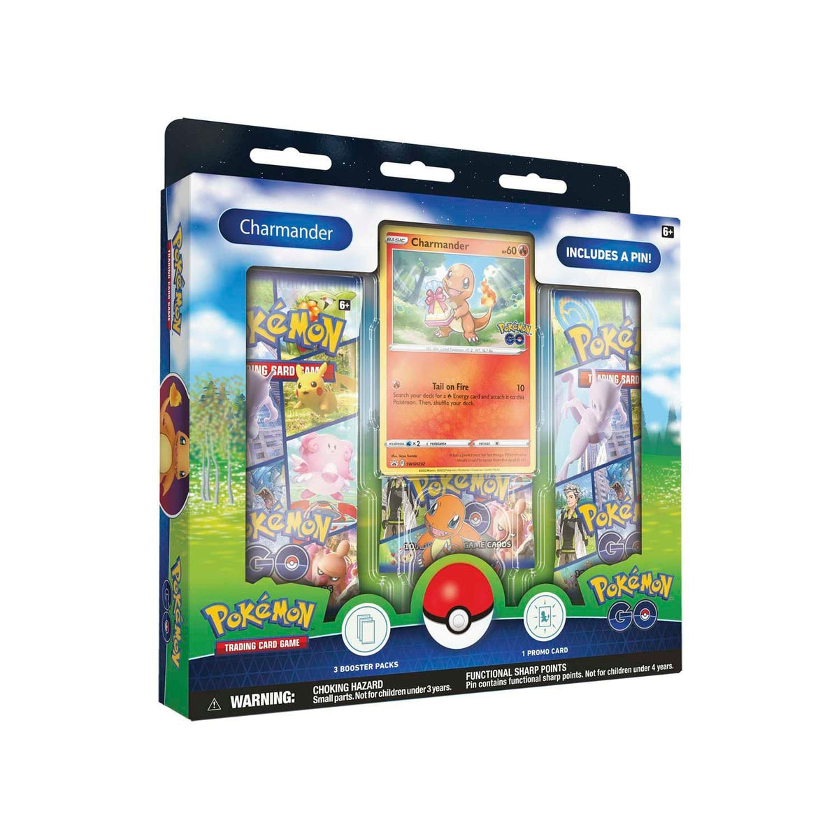Pokémon TCG Pokémon GO Pin Collection featuring Charmander shown front-on