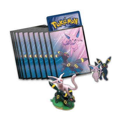 Packaging detail from the Pokémon TCG Prismatic Evolutions Premium Figure Collection