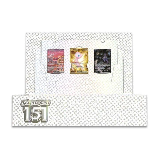 Pokémon 151 Ultra Premium Collection Mew contents shown laid out