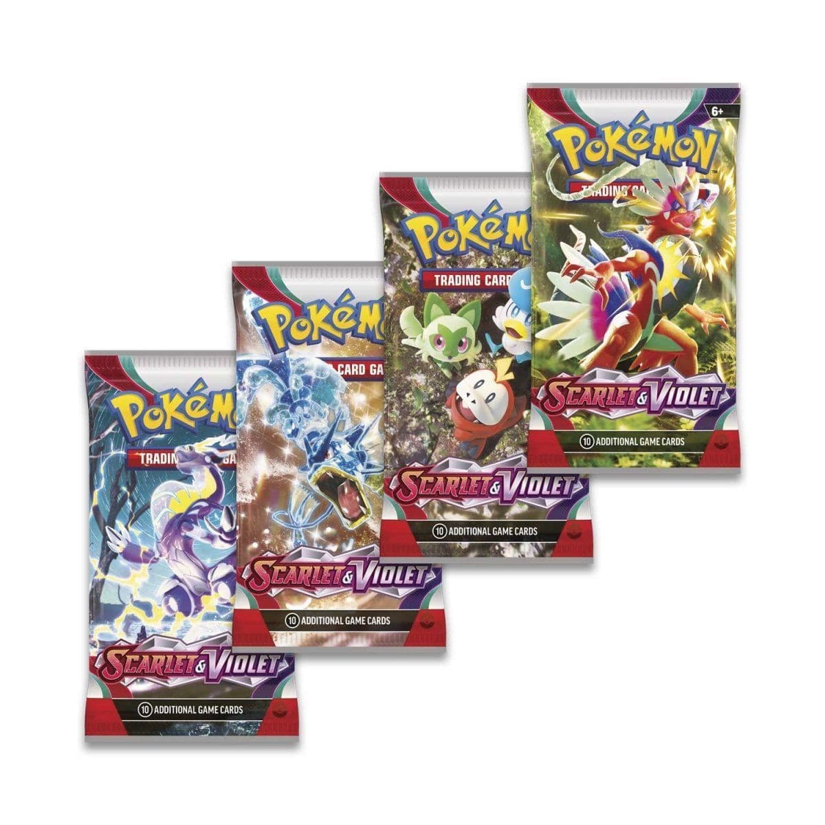 Pokémon Scarlet & Violet sealed booster box pictured at an angle