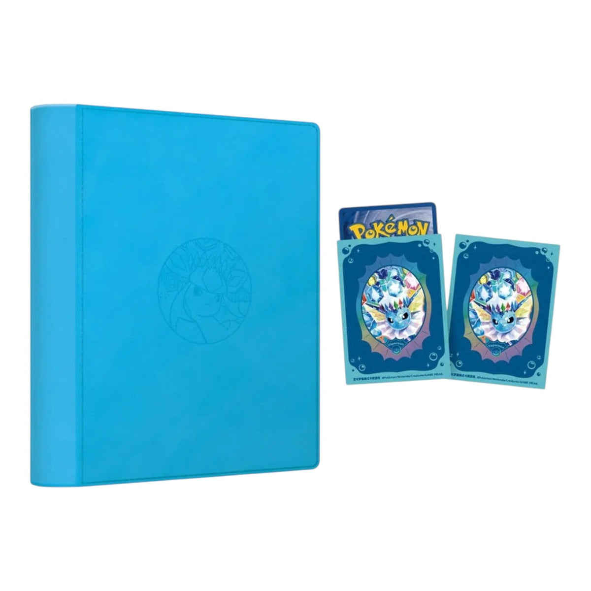 Glaceon Terastal Grand Gathering Binder Gift Box shown from a second angle with its artwork