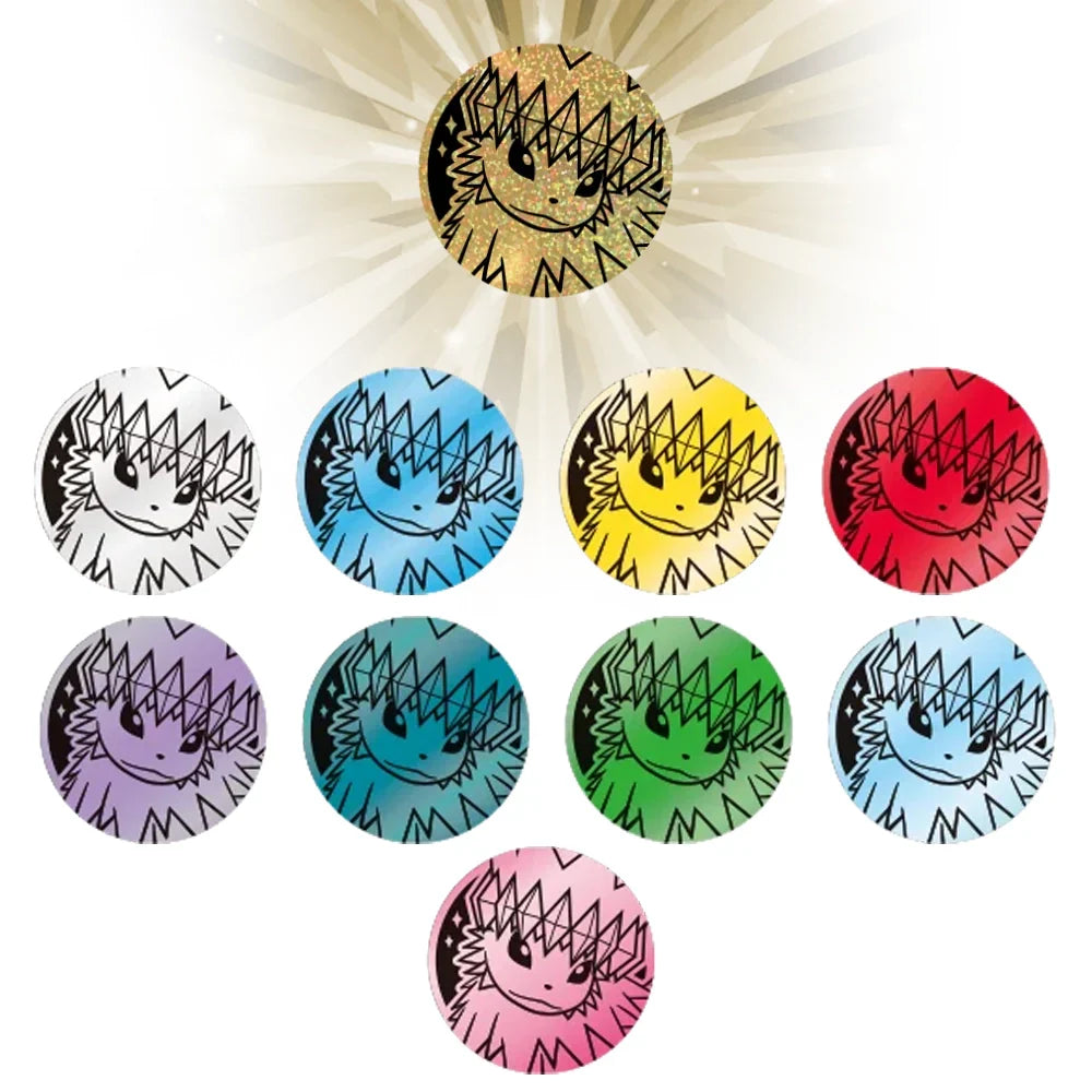 Simplified Chinese Terastal Grand Gathering Jolteon coin set, third product view of the packaging