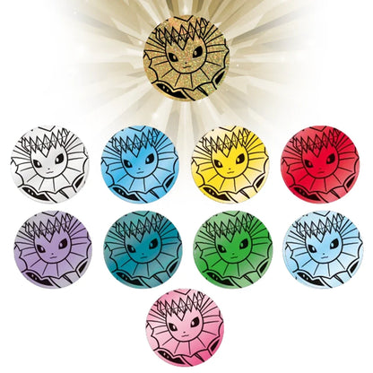Simplified Chinese Terastal Grand Gathering Vaporeon coin set, third product view of the packaging