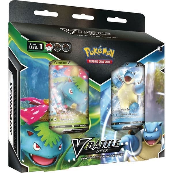 Pokémon V Battle Deck box featuring Venusaur and Blastoise cover artwork