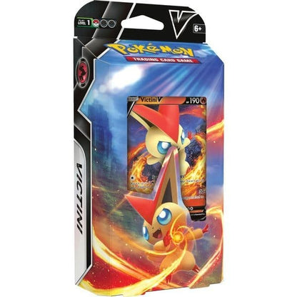 Pokémon TCG V Battle Deck featuring Victini V, shown front-on in sealed packaging