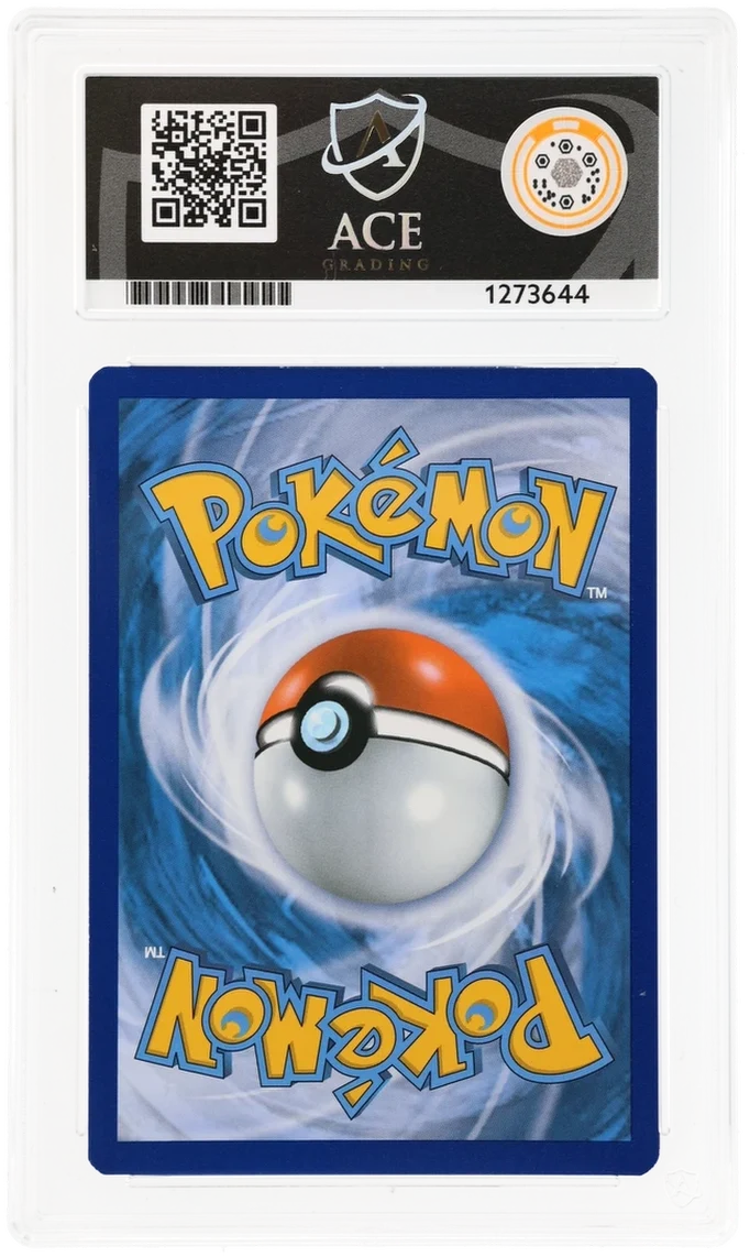 Volcanion EX 107/114, ACE 9 MINT graded slab, reverse showing cert 1273644