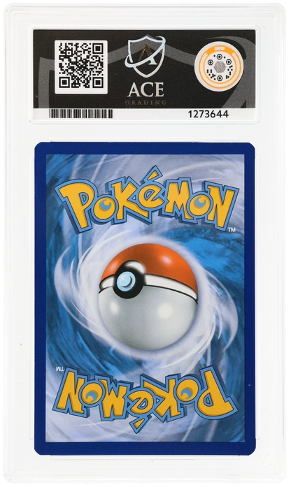 Volcanion EX 107/114, ACE 9 MINT graded slab, reverse showing cert 1273644