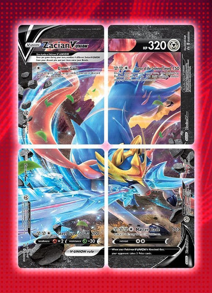 Packaging detail from the Pokémon TCG Zacian V-UNION Special Collection