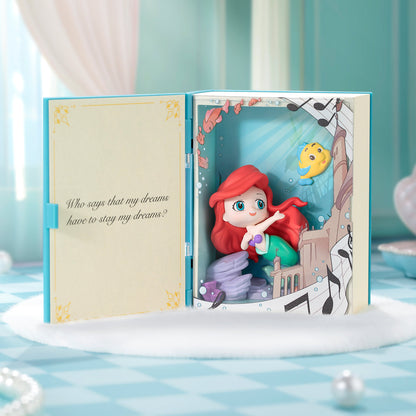 Ariel storybook scene set open on display, from the POP MART Disney Princess's Fairy Tales blind box series