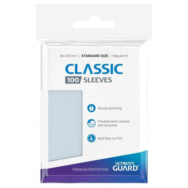 Ultimate Guard Classic Soft Sleeves, standard size penny sleeves for trading cards