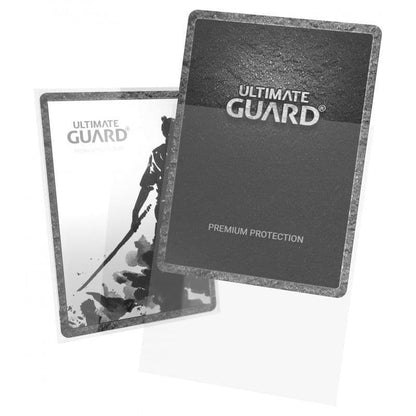 Close-up of the Ultimate Guard Katana transparent sleeve finish and edges