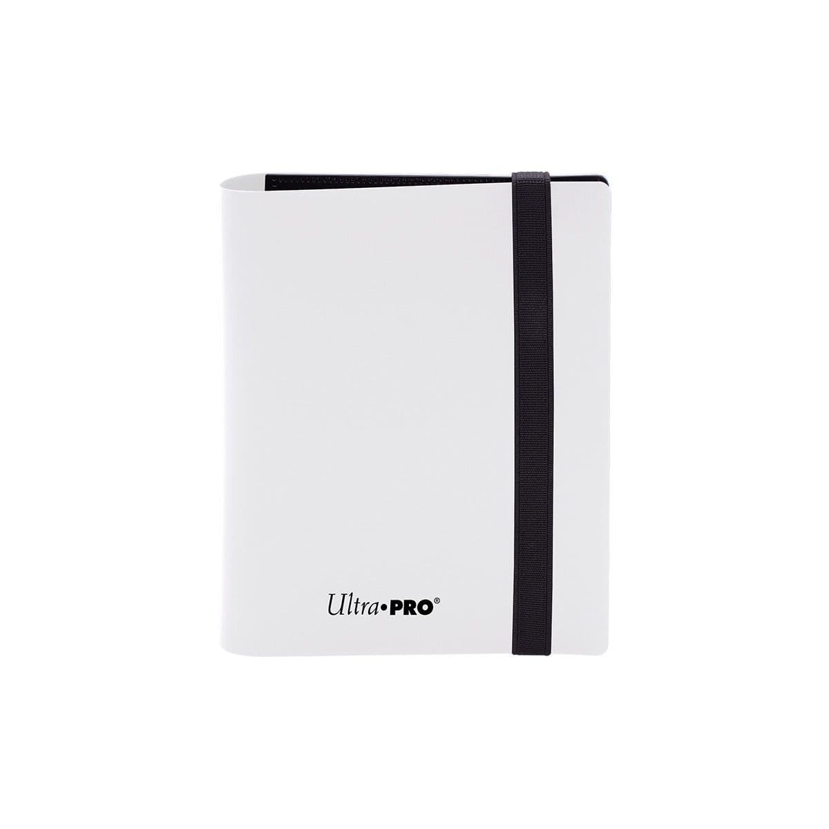 Ultra PRO two-pocket A6 Eclipse binder in Arctic White shown front-on