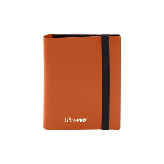 Ultra PRO 2-pocket A6 Eclipse binder in Pumpkin Orange, front cover shown