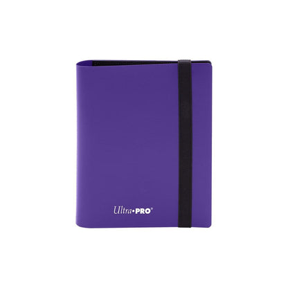 Ultra PRO two-pocket A6 Eclipse binder in Royal Purple shown front-on