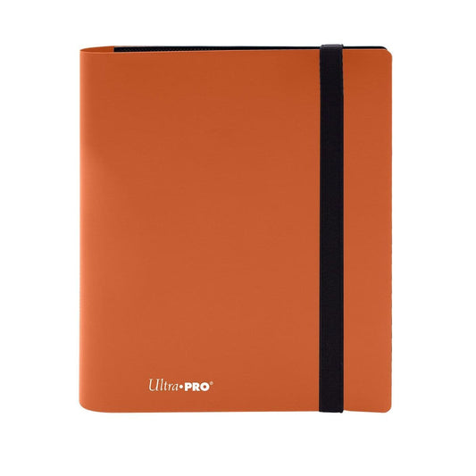 Ultra PRO 4-pocket A5 Eclipse binder in pumpkin orange, shown from the front