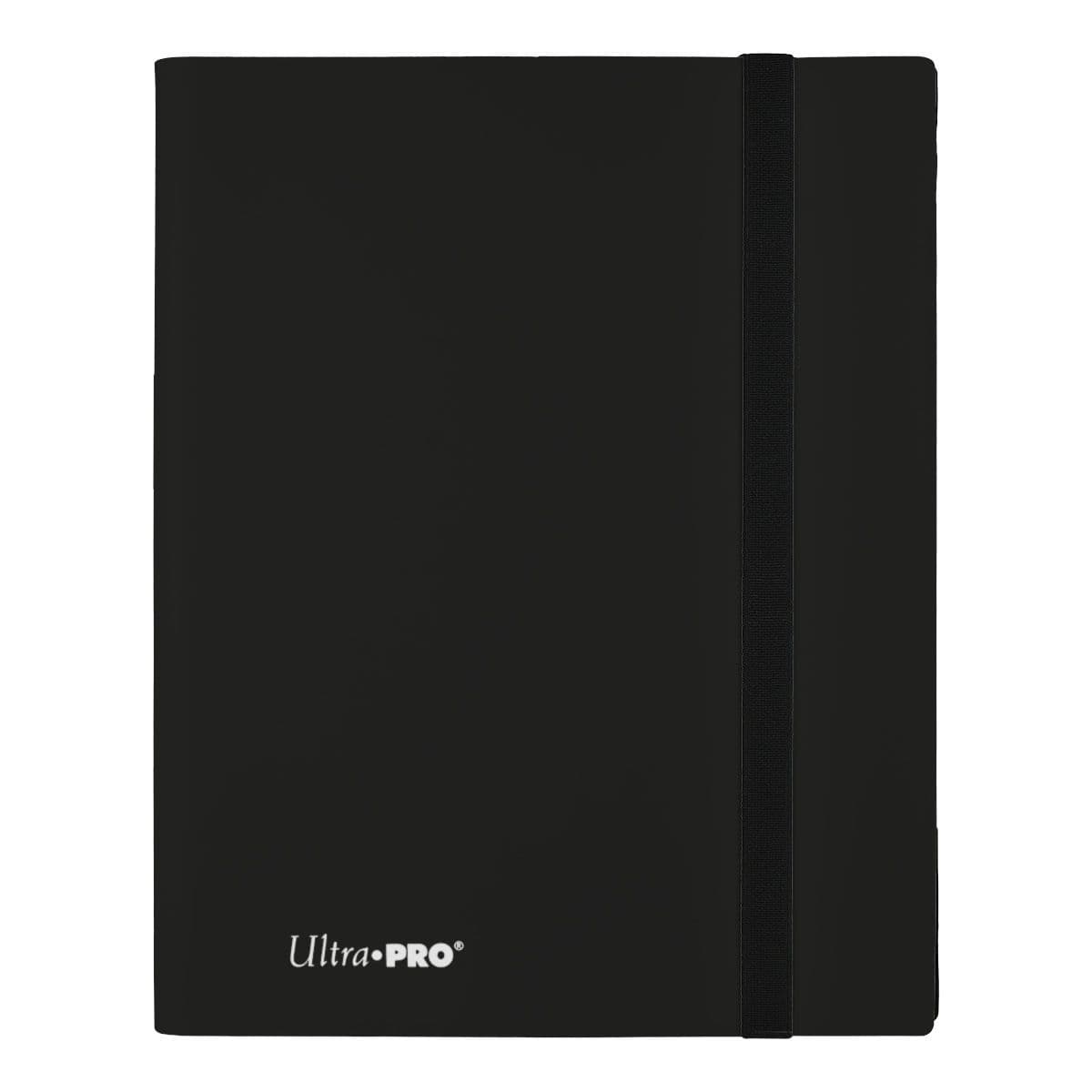Ultra PRO 9-pocket A4 Eclipse binder in jet black, shown from the front