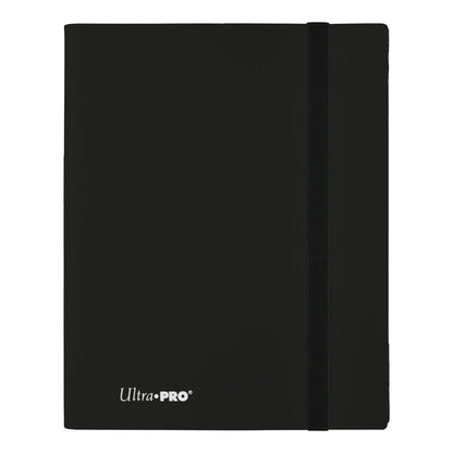 Ultra PRO 9-pocket A4 Eclipse binder in jet black, shown from the front