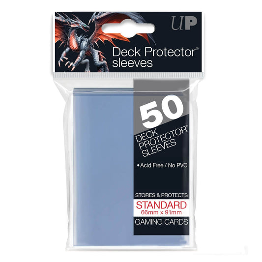 Ultra PRO clear standard size deck protector sleeves, pack of 50 card sleeves