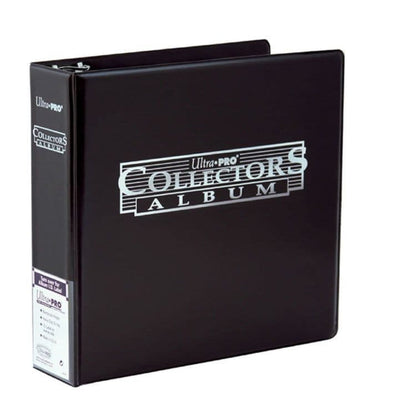 Ultra PRO black D-ring collectors album for storing trading cards in standard size pages