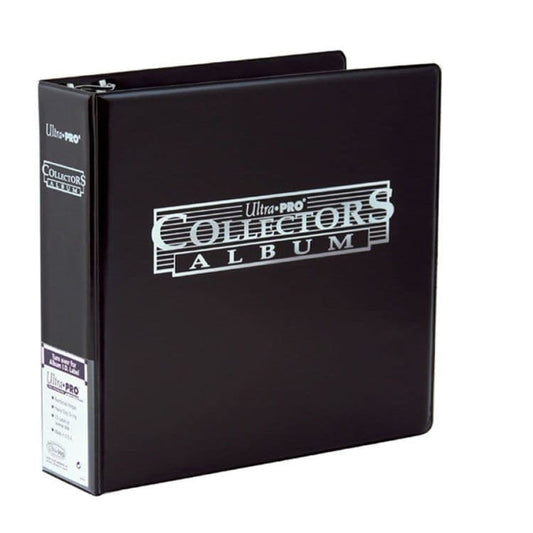 Ultra PRO black D-ring collectors album for storing trading cards in standard size pages