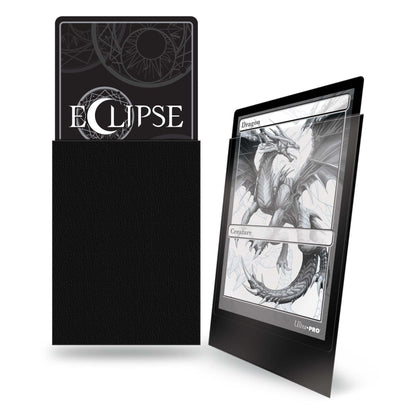 Ultra PRO Eclipse matte Jet Black card sleeves shown from a second angle