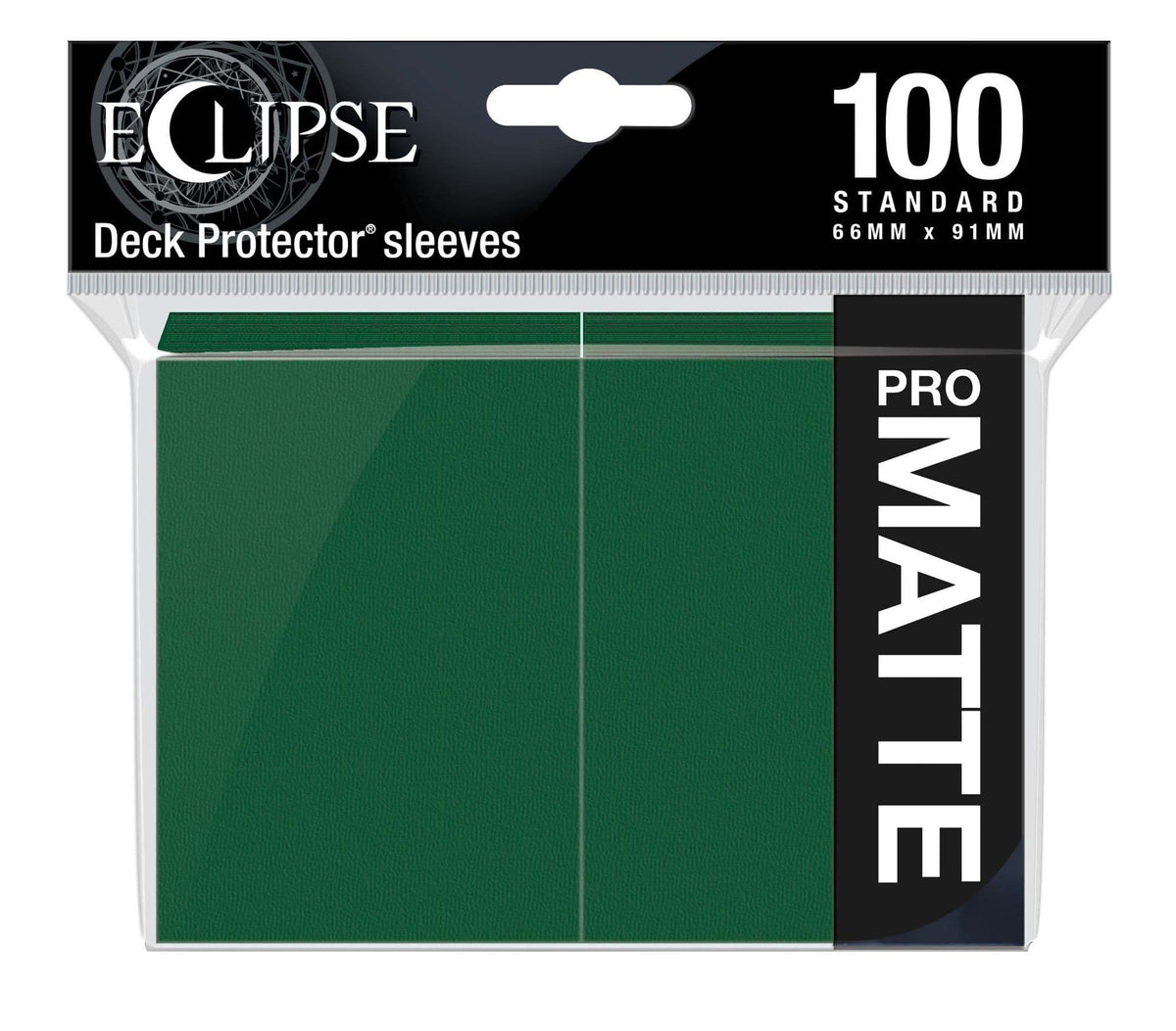 Ultra PRO Eclipse Matte standard sleeves in forest green, pack of 100