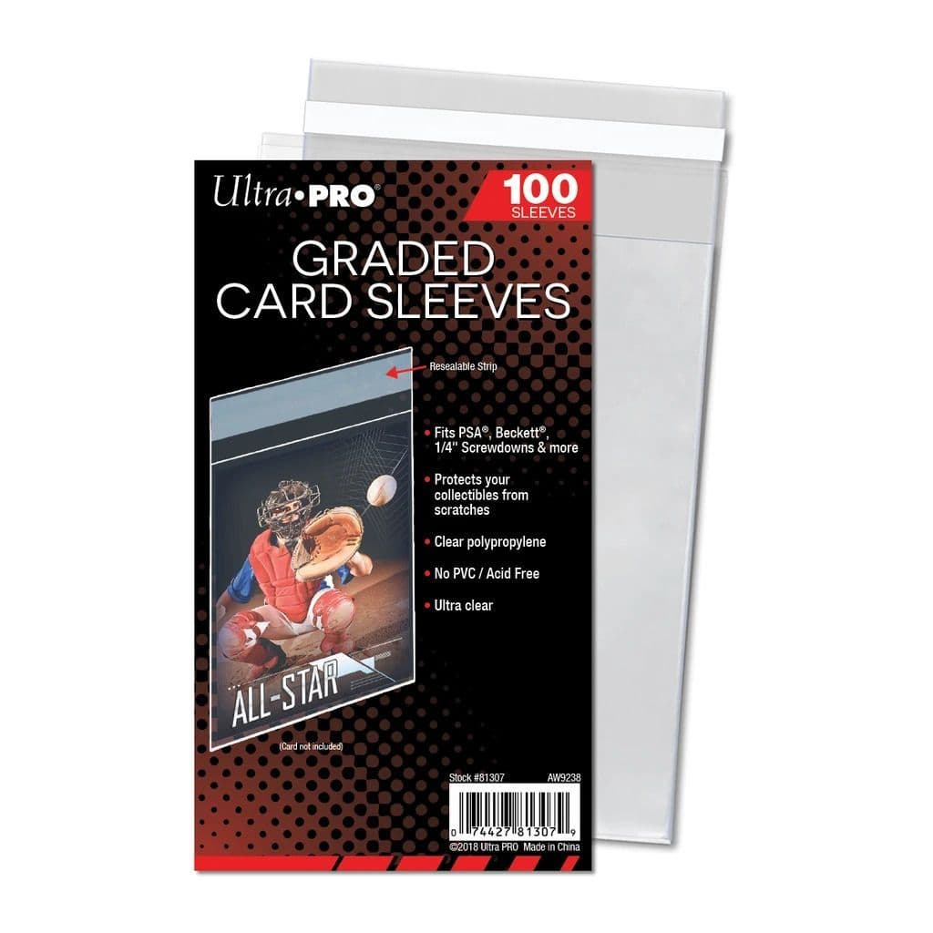 Ultra PRO Graded Card Sleeves, clear protective sleeves sized for graded card slabs