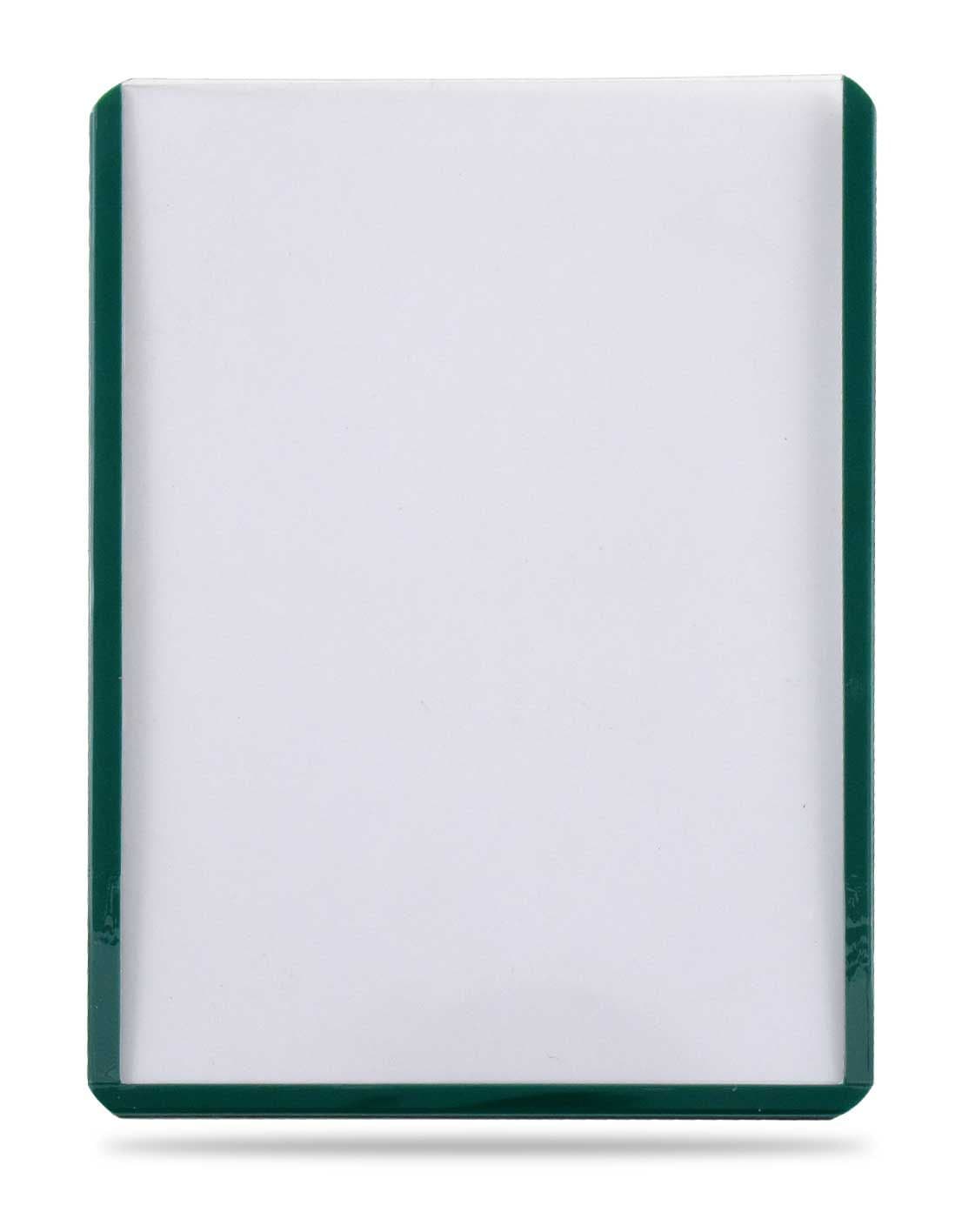 Back of the Ultra PRO green border toploaders pack with product information