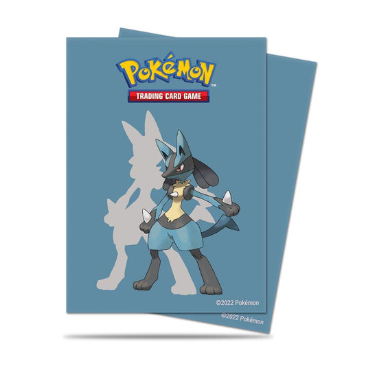 Ultra PRO Lucario deck protector sleeves for Pokémon TCG, pack of 65 standard-size sleeves